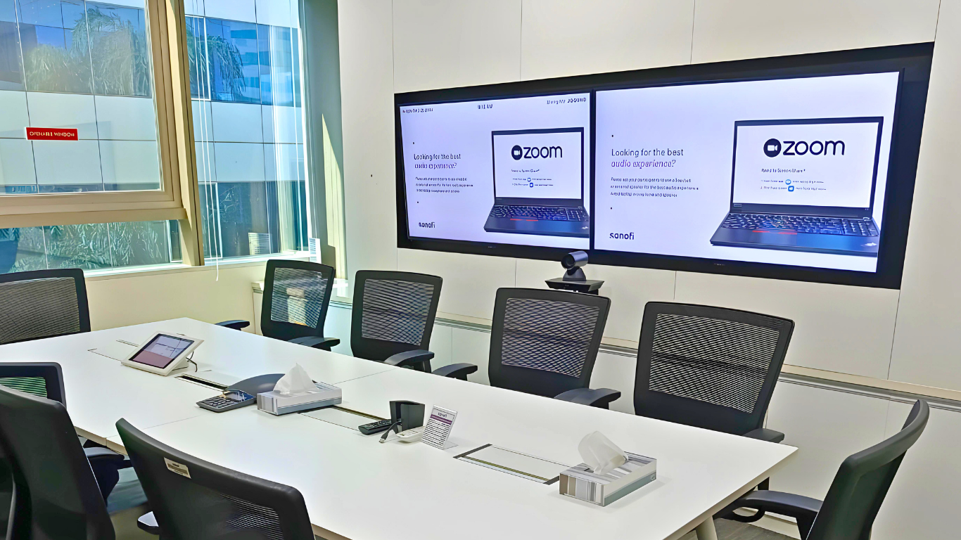 Empowering Sanofi with Seamless Audiovisual Integration for Zoom Rooms Nationwide