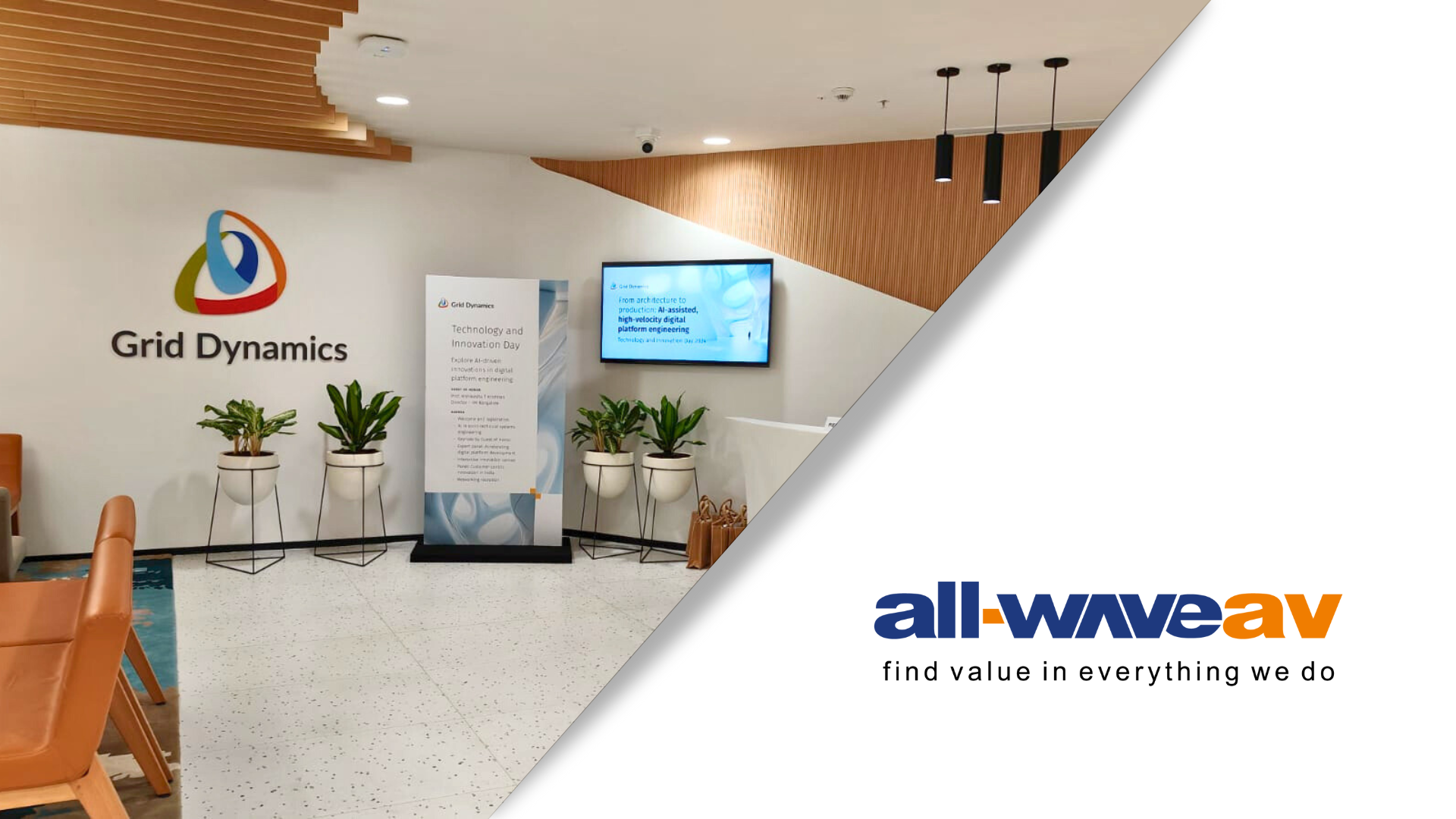 Case Study: Grid Dynamics – Phase 2 Audiovisual Integration for Corporate Spaces | Bangalore